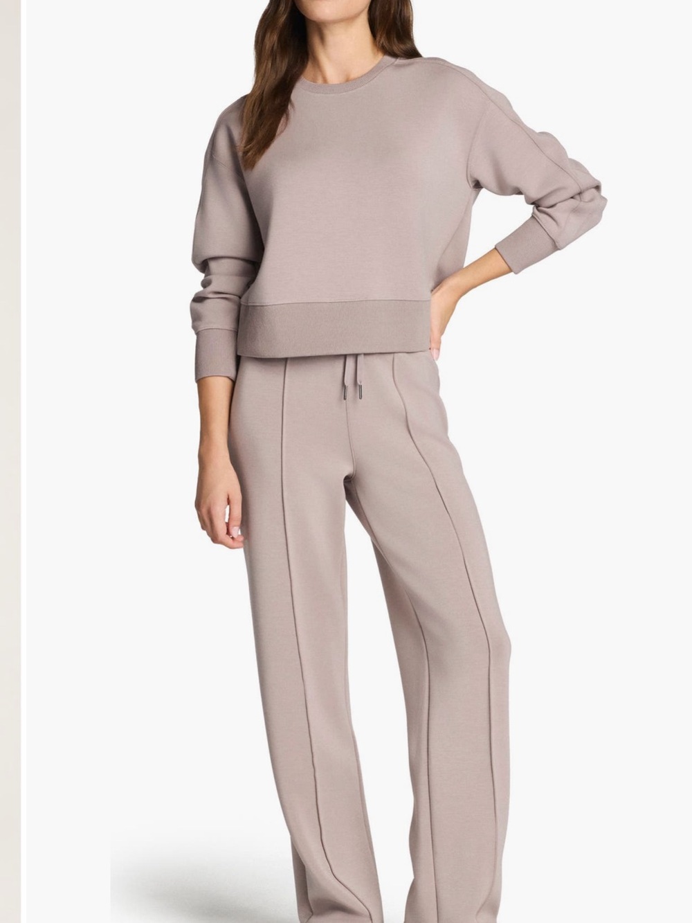 SPANX airessentials luxe crop crew neck sweatshirt